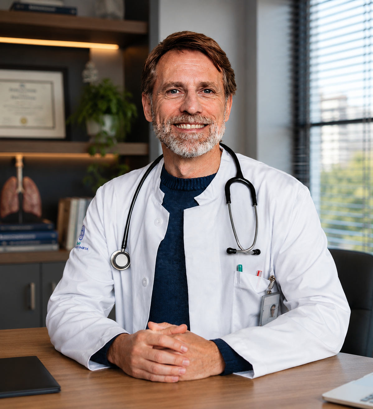 Dr. Marcelo em um consultório moderno